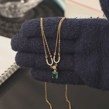 Green Azure Grace Necklace