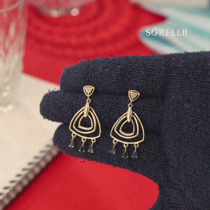 Blue Cascade Earrings